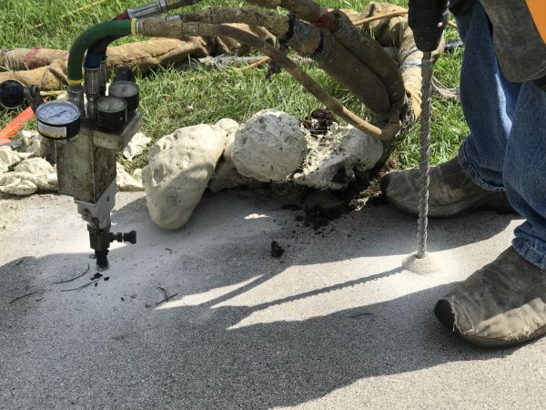 Patio Mudjacking in Westlake